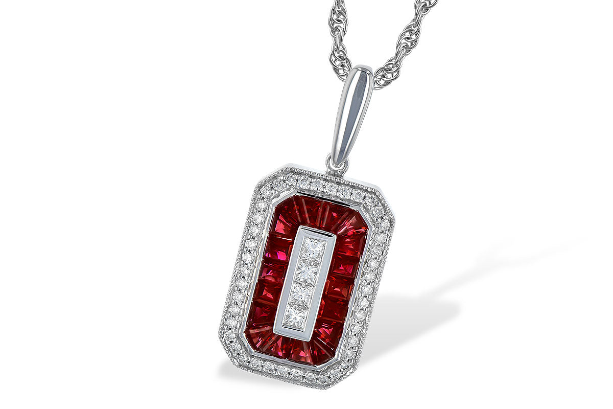 Allison-Kaufman Ruby and Diamond Pendant